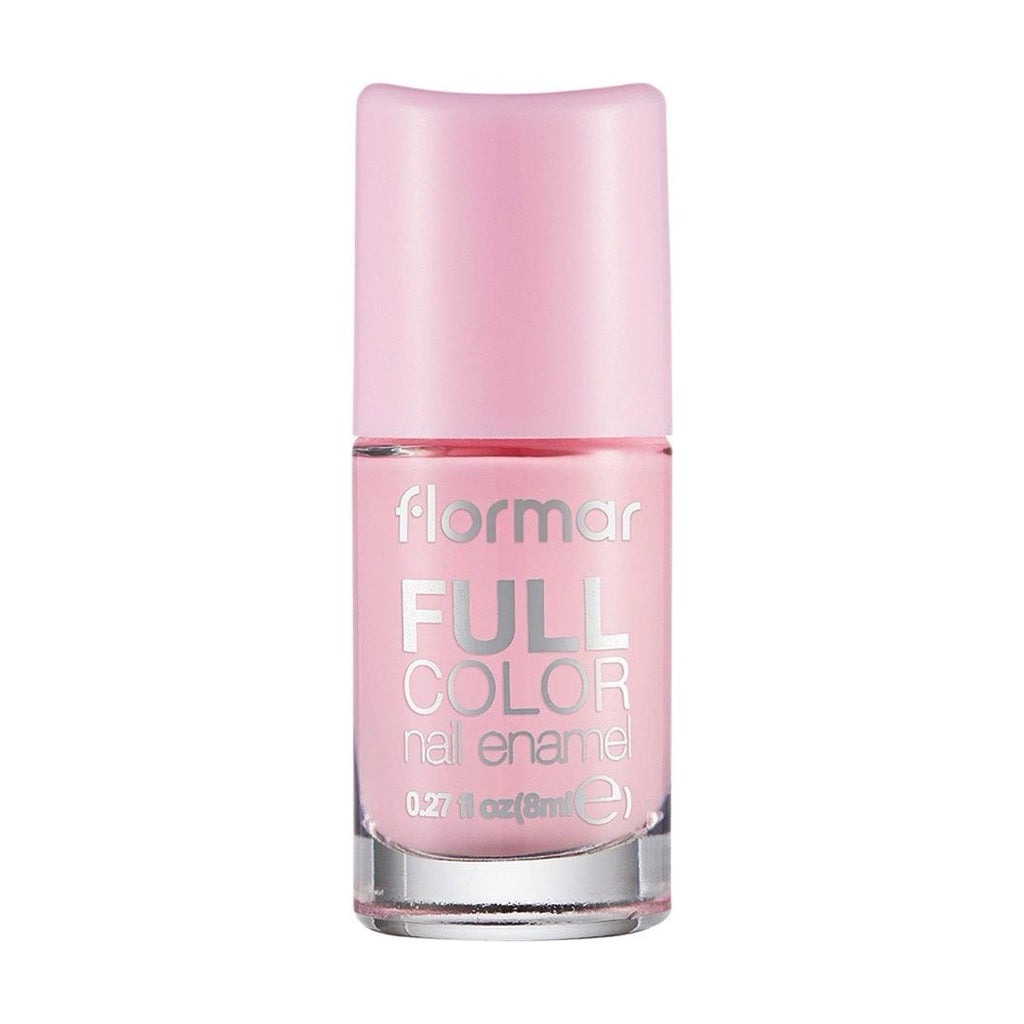 طلاء أظافر Flormar فول كولور — وردي فاتح ٨ مل